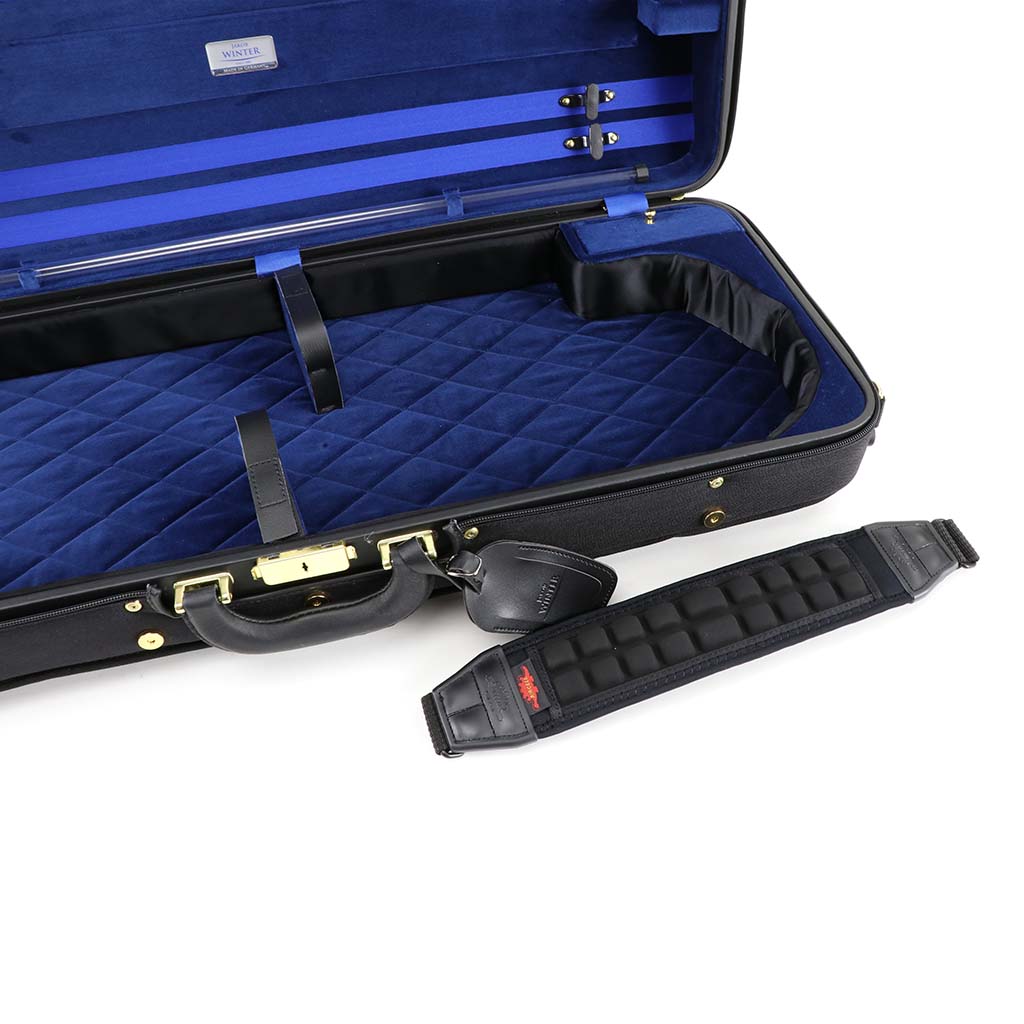 Koffer für Violine Modell JW-3030-CS-012 in Schwarz / Blau