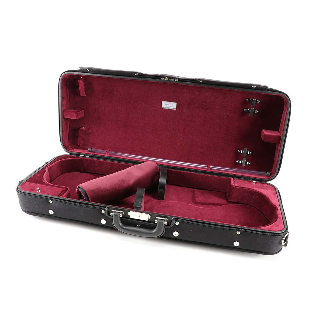 Koffer für Violine Modell JW-3030-N-013 in Schwarz / Rot