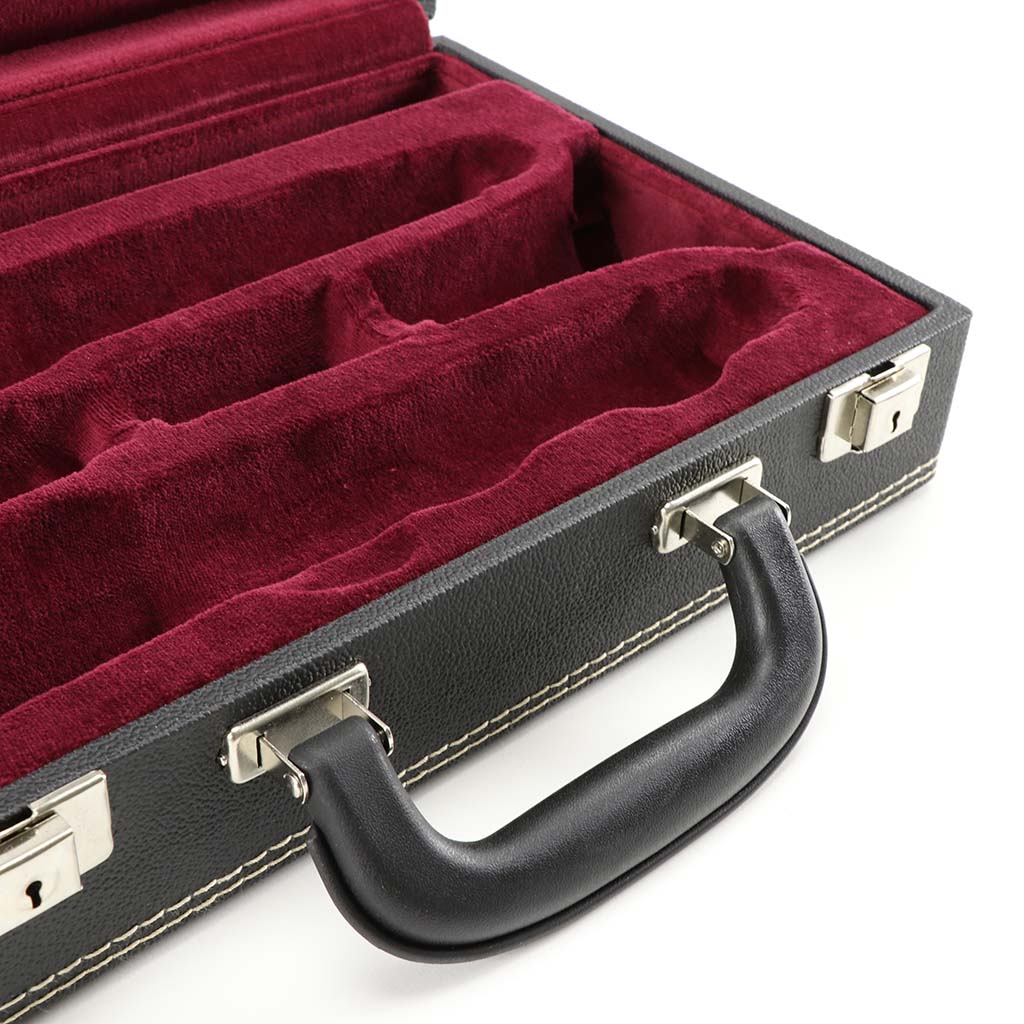 Koffer für Klarinette Modell JW-321 in Schwarz / Rot