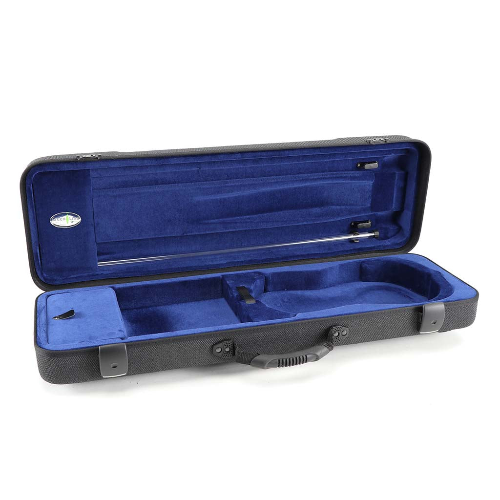 Koffer für Violine Modell JW-51025 in Grau / Blau