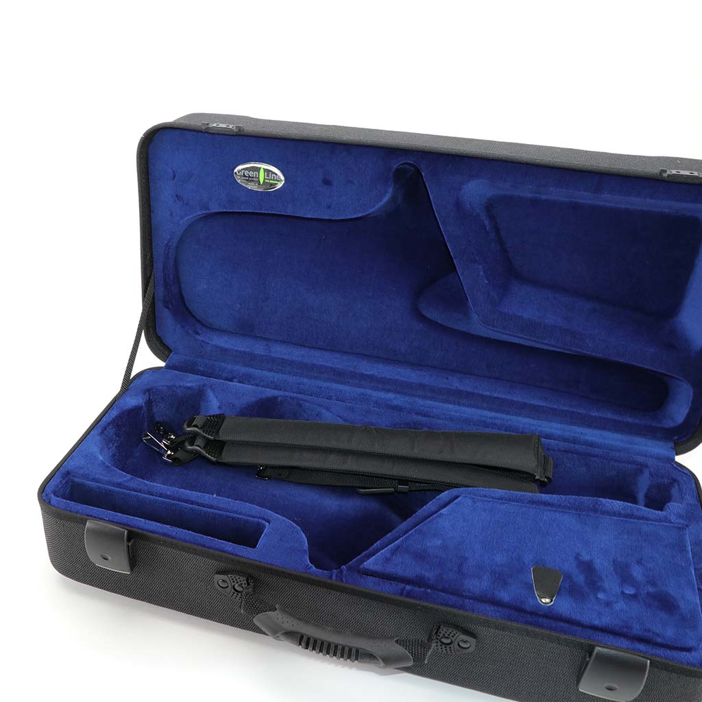 Koffer für Tenor Saxophon Modell JW-51395-NB in Grau / NB Schwarz / Blau