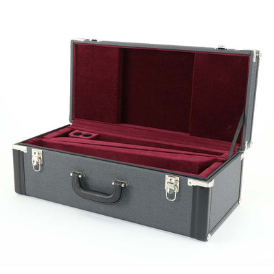 Koffer für Trompete Modell JW-775 in Dunkelgrau / Rot