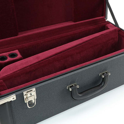 Koffer für Trompete Modell JW-775 in Dunkelgrau / Rot